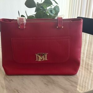 Elegant Red Badgley Mischka Bag